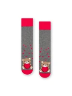 Vzorované pánské ponožky Steven art.136 Srdíčka