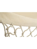 ZAHRADNÍ HOUPACÍ SÍŤ PRO 1 OSOBU 200X100CM S TYČÍ A STŘAPCI MIAMI ECRU