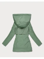 Damska kurtka z monogramem Goodlookin szarozielona (KK60412-3#)