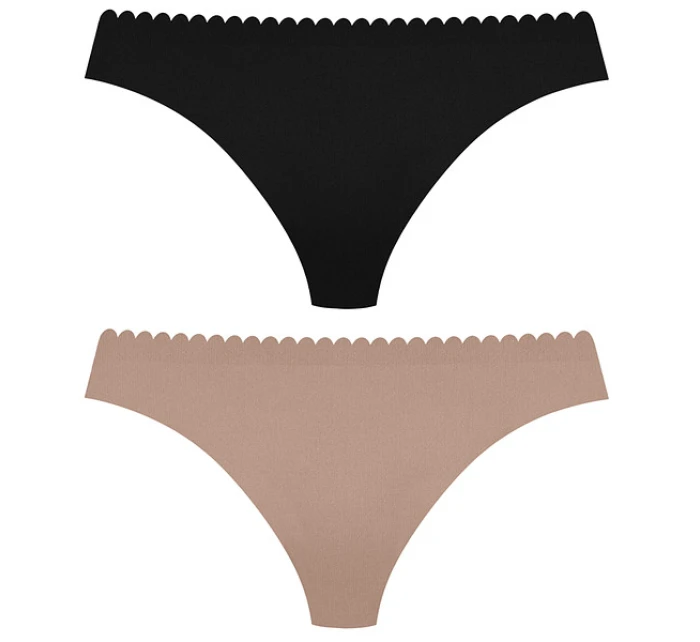 Dámské kalhotky 2 ks DIM BODY TOUCH HIPSTER 2x - DIM - černá