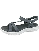 Skechers On The Go 600 15316-CHAR šedé sandály Skechers On The Go 600 15316-CHAR šedé sandály