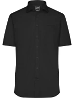 JN keprová košile s krátkým rukávem 02.0 black model 22488360 - Daiber JN keprová košile s krátkým rukávem 02.0 black model 22488360 - Daiber