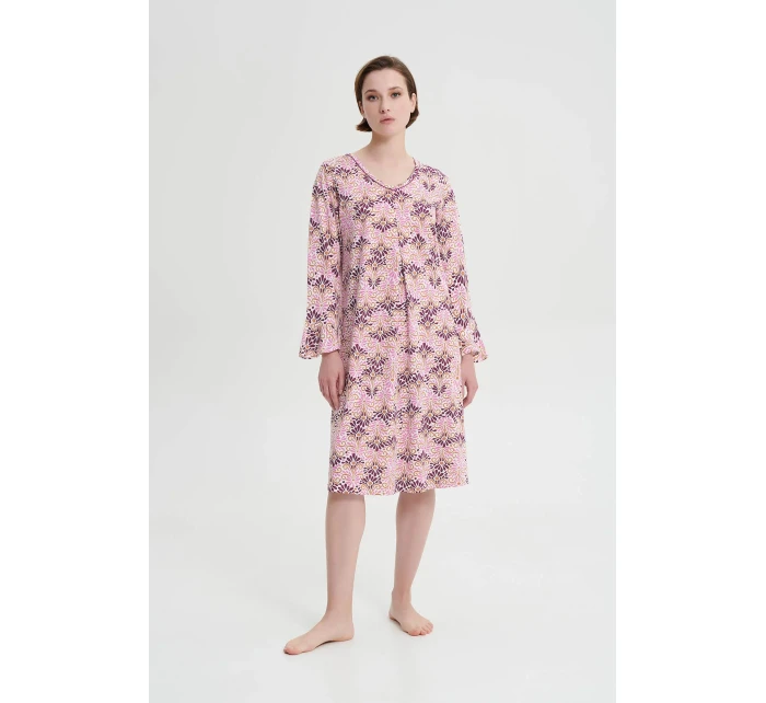 Noční košile s dlouhým rukávem model 18937459 - Vamp