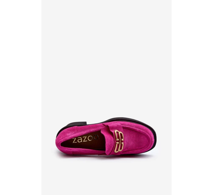 Zazoo 20170 Dámské Semišové Polobotky Na Podpatku Fuksie Zazoo 20170 Dámské Semišové Polobotky Na Podpatku Fuksie