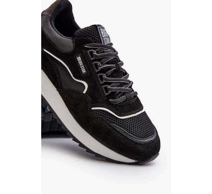 Pánské tenisky Big Star NN174321 s paměťovou pěnou Černé Pánské tenisky Big Star NN174321 s paměťovou pěnou Černé