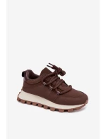 Sportovní tenisky na platformě Čokoládové Riadella