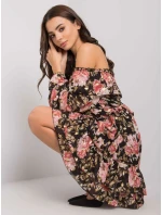 Šaty DHJ SK  černá a růžová model 16300525 - FPrice