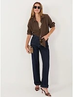 Koszula MI KS model 22102532 ciemny brązowy - FPrice Koszula MI KS model 22102532 ciemny brązowy - FPrice