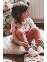 Dětské tenisky na suchý zip růžove Bernie