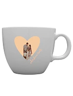 Personalizovaný MEGA XXL keramický hrnek 1 000 ml s výřezem fotky na podkladu Personalizovaný MEGA XXL keramický hrnek 1 000 ml s výřezem fotky na podkladu