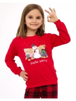 Cornette Dětské dívčí pyžamo 594/185 Zimní délka/r Vánoce 86-128 Cornette Dětské dívčí pyžamo 594/185 Zimní délka/r Vánoce 86-128