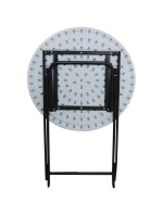 Skládací BALKONOVÝ STŮL BÍLÝ 60x72 cm