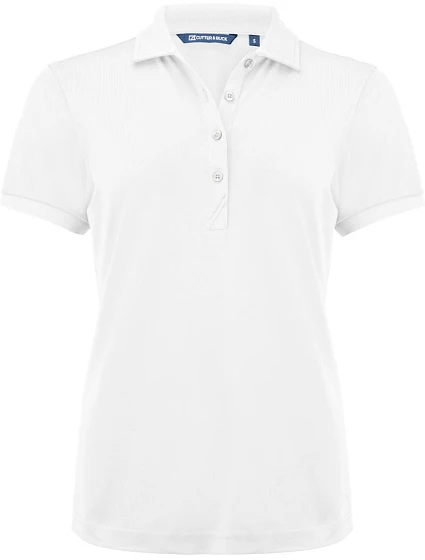 Cutter & Buck Virtue Polo Solid Women Dámské funkční polo 68.4435 white Cutter & Buck Virtue Polo Solid Women Dámské funkční polo 68.4435 white