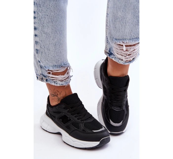 Modní Dámské Sportovní Boty S Síťovinou Černá Venice Modní Dámské Sportovní Boty S Síťovinou Černá Venice