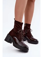 Boty na podpatku model 232078 Step in style Boty na podpatku model 232078 Step in style