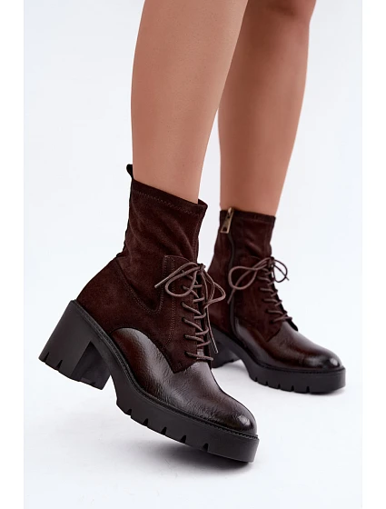 Boty na podpatku model 232078 Step in style Boty na podpatku model 232078 Step in style