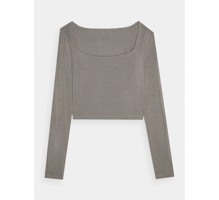 Dámské hladké tričko s dlouhým rukávem model 21431878 - 4F Dámské hladké tričko s dlouhým rukávem model 21431878 - 4F