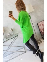 Oversize halenka světle zelená