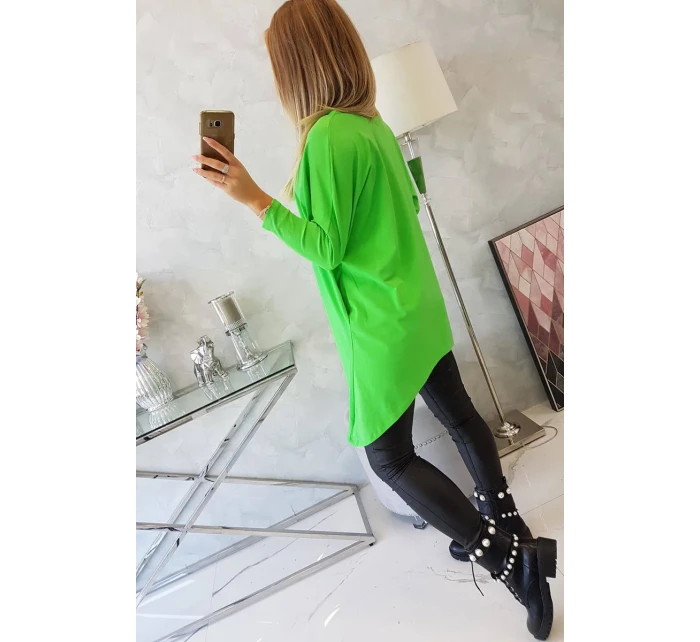 Oversize halenka světle zelená