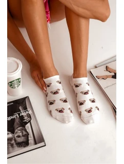 Dámské Bavlněné Ponožky S model 21683162 Ecru - Milena