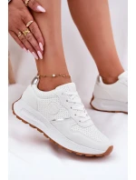 Dámské Tenisky Na Platformě Big Star model 21693863 HiPoly System Bílé - Big Star Shoes Dámské Tenisky Na Platformě Big Star model 21693863 HiPoly System Bílé - Big Star Shoes