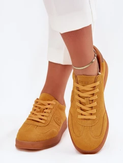 Dámské Semišové Tenisky Big Star model 21703168 HIPOLY SYSTEM Žluté - Big Star Shoes