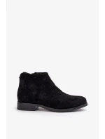 Dámské Kotníkové Boty Na Plochém Podpatku Ažurové Černé S.Barski Dámské Kotníkové Boty Na Plochém Podpatku Ažurové Černé S.Barski