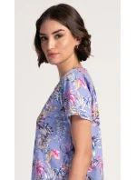 Dámská noční košile s krátkým rukávem model 19902956 - Vienetta Dámská noční košile s krátkým rukávem model 19902956 - Vienetta