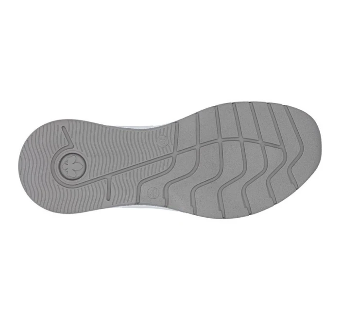 Dámské kožené polobotky bílé model 21910610 - Rieker Dámské kožené polobotky bílé model 21910610 - Rieker