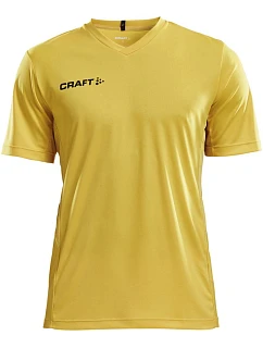 Squad Go Jersey Solid M Pánské sportovní tričko s výstřihem do V yellow model 22468920 - Craft Teamwear