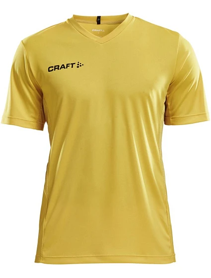 Craft Teamwear Squad Go Jersey Solid M Pánské sportovní tričko s výstřihem do V 82.5560 sweden yellow Craft Teamwear Squad Go Jersey Solid M Pánské sportovní tričko s výstřihem do V 82.5560 sweden yellow