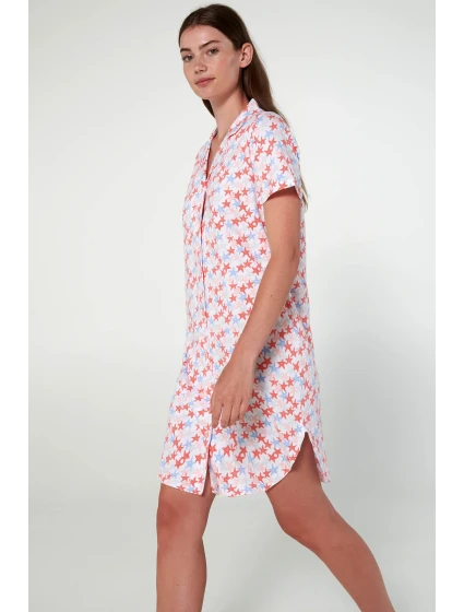 Vamp - Noční košile s knoflíky a potiskem 20287 - Vamp