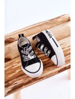 Dětské látkové tenisky BIG STAR model 21594792 Černý a bílý - Big Star Shoes Dětské látkové tenisky BIG STAR model 21594792 Černý a bílý - Big Star Shoes