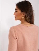 Sweter model 19005850 jasny różowy - FPrice Sweter model 19005850 jasny różowy - FPrice