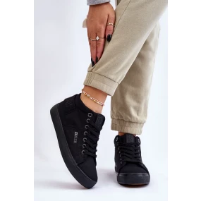 Dámské klasické vysoké tenisky Big Star LL274001 Černé