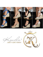 Trendy wedge heel sandals