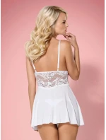 Košilka 810-BAB white babydoll - Obsessive Košilka 810-BAB white babydoll - Obsessive