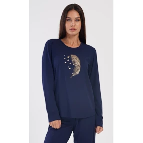 Dámské pyžamo dlouhé Peří