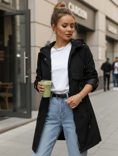 Dámská přechodná bunda parka černá FashionStreet TY5554