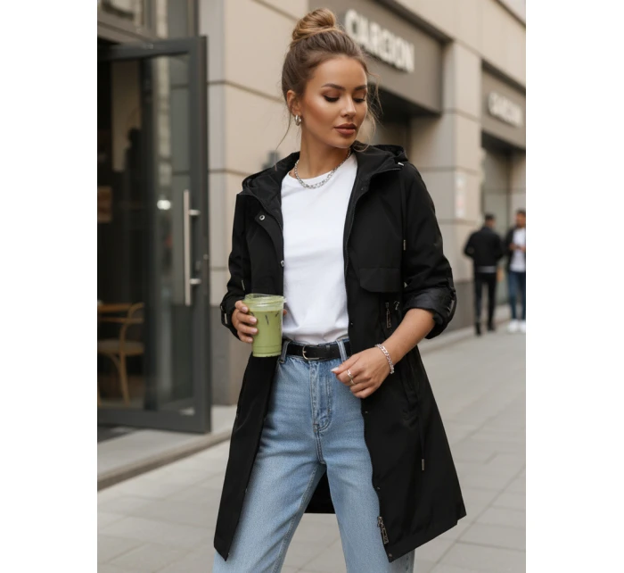 Dámská přechodná bunda parka černá FashionStreet TY5554