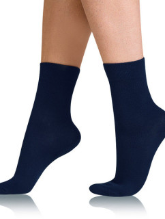Dámské bavlněné ponožky s pohodlným lemem COTTON COMFORT SOCKS - BELLINDA - tmavě modrá