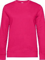 B&C QUEEN Crew Neck_° Dámská mikina 01.W01Q magenta pink