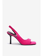 Dámské sandály na podpatku fuchsiová model 22039885 - Boto