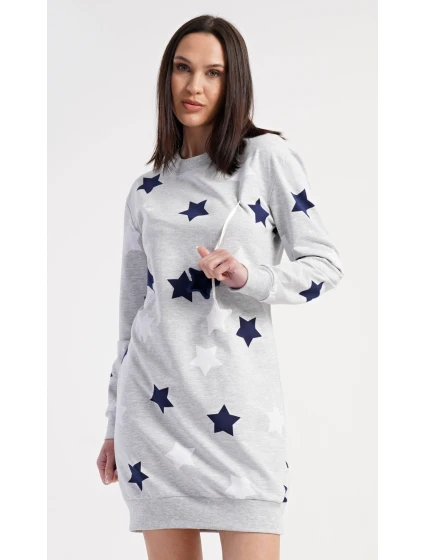 Dámské domácí šaty s dlouhým rukávem model 21417125 - Vienetta