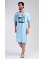 Pánská noční košile s krátkým rukávem model 19903025 - Vienetta MAN Pánská noční košile s krátkým rukávem model 19903025 - Vienetta MAN