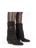 Boty na podpatku model 222051 Solea Boty na podpatku model 222051 Solea