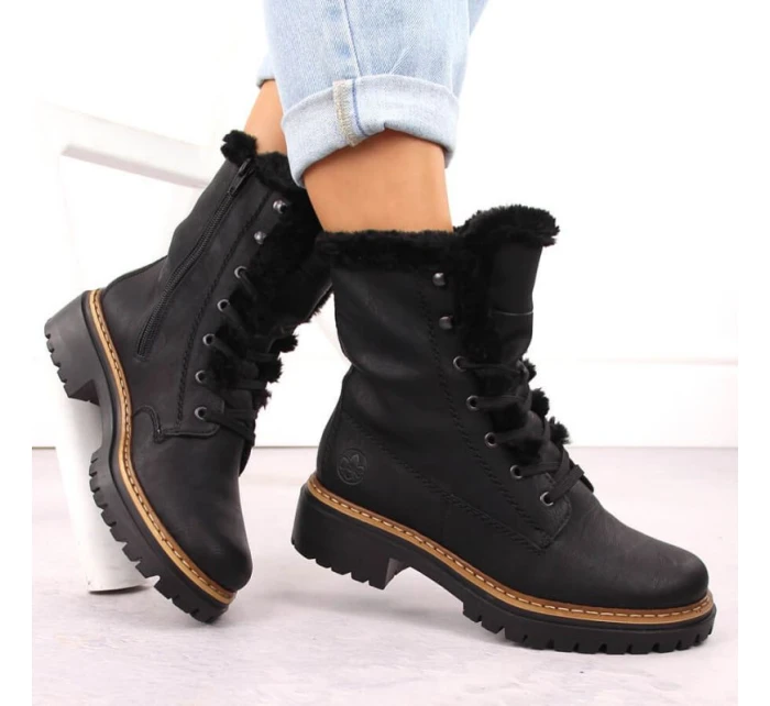 W boty s kožešinou model 20845368 - Rieker W boty s kožešinou model 20845368 - Rieker