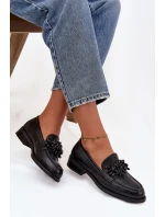 Polobotky Mokasyny Dámské S Ozdobou Černé Murelle Polobotky Mokasyny Dámské S Ozdobou Černé Murelle