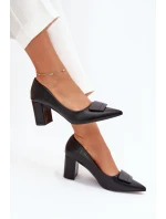Dámské lodičky na klínku 55-A36 černé - Givana