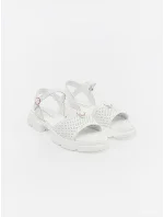 Výborné  sandály bílé dámské platforma